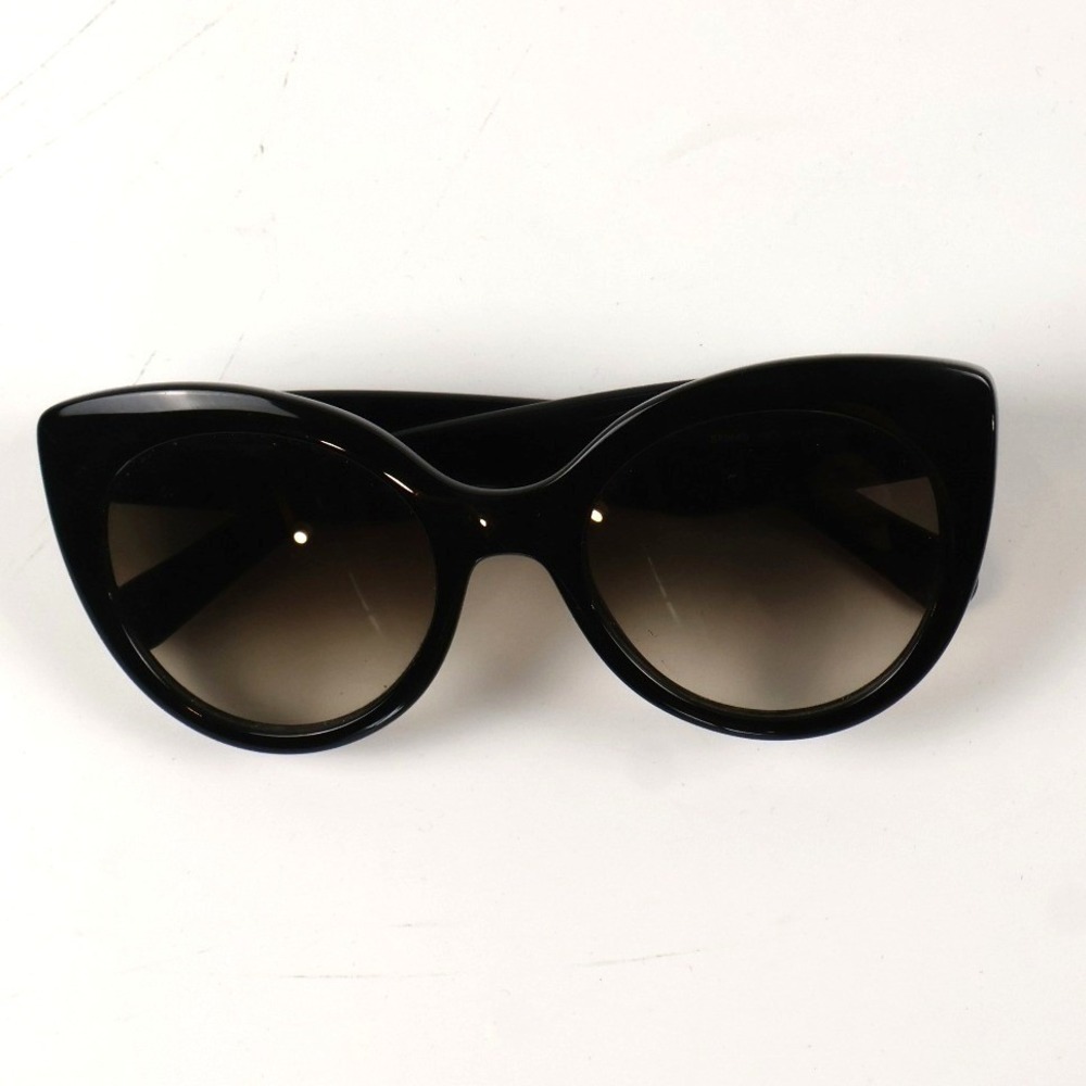Salvatore Ferragamo Sunglasses SF964S Cat Eye Black Gancini Monogram 54mm NEW